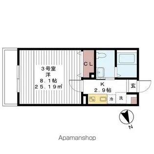 グレース新鎌ヶ谷【2階】の間取り