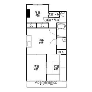 ピュアハイツ7【302号室】の間取り