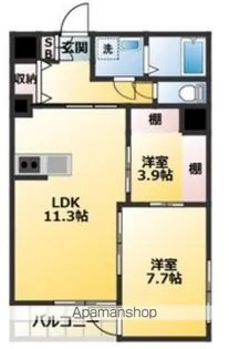 川口ビル【3階】の間取り