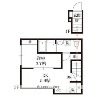ラフティーヌ・ステラ北小金【2階】の間取り