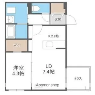 GRAND PLUS N23【1階】の間取り
