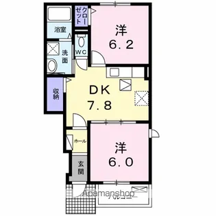シャイン パークB【1階】の間取り