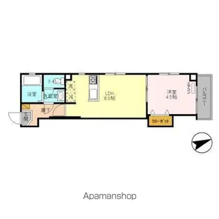 シャリマー ディス【3階】の間取り