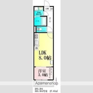 AMELO台原【3階】の間取り
