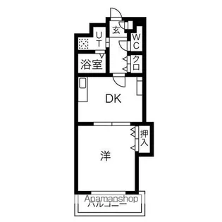 レジデンスカープ今池【6階】の間取り