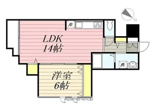 フローリッシュ大久保Ⅱ【2階】の間取り