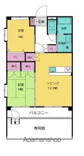 メゾン・ルミエールⅡ【105号室】の間取り