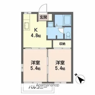 フレグランス・ドミール【2階】の間取り