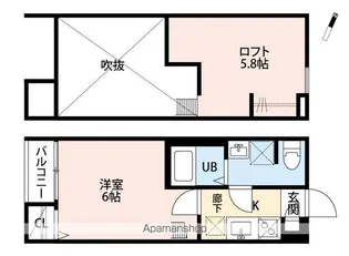 CASA VECCHIA Ⅱ【1階】の間取り