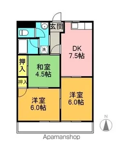 YOUハイツⅡ【2階】の間取り