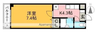 ユニバーシティハウス【1階】の間取り