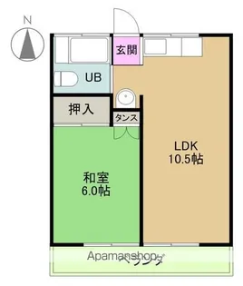 三井マンション【A102号室】の間取り