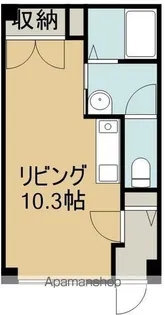 ラ・カーサ【3C号室】の間取り