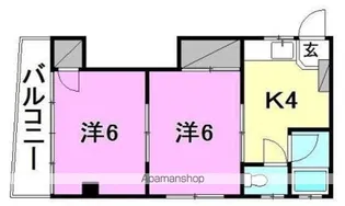 第2鎌田ビル【402号室】の間取り