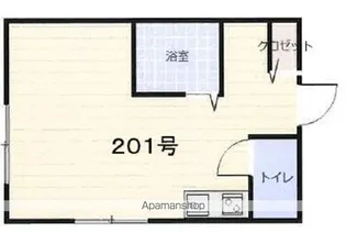 BCUBE【201号室】の間取り