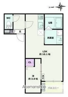 愛知県常滑市多屋町4丁目【アパート】の間取り