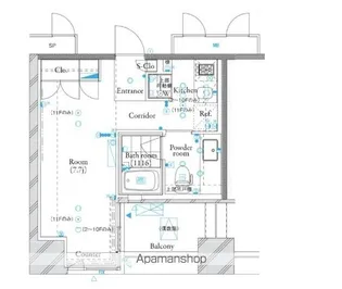 ザ・タワー芝浦【3階】の間取り