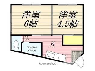 渡辺ビル(清水)【504号室】の間取り