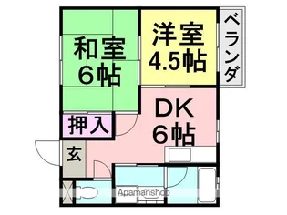 AYホーム【101号室】の間取り