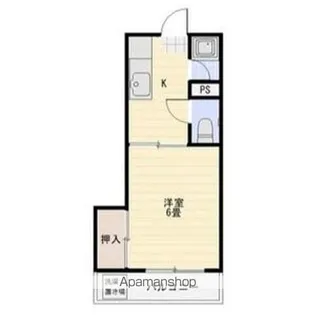 アルス極楽C棟【218号室】の間取り