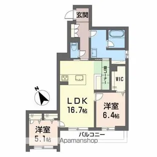 サングレイス【3階】の間取り