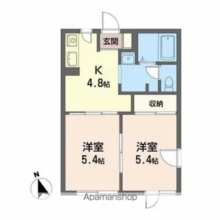 クイーンズ ハウス【1階】の間取り