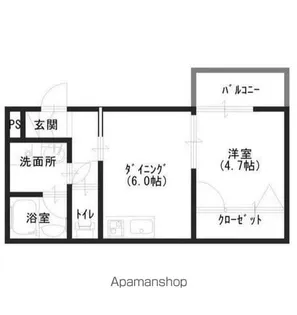 ONDINA【302号室】の間取り