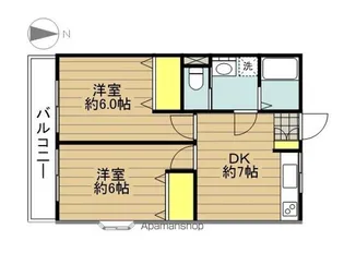 駒崎ハイツ【2階】の間取り