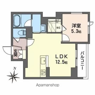 VALORE錦町【201号室】の間取り