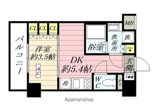 セジョリ横浜鶴見NORTH【3階】の間取り