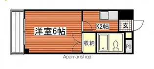 大州コーポ【1階】の間取り