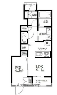 パティオス昭島【1階】の間取り