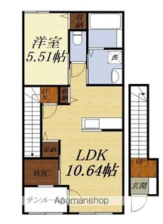 AFC RESIDENCE 中泉【2階】の間取り