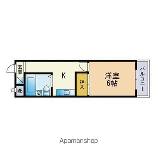 メゾン伊崎【304号室】の間取り