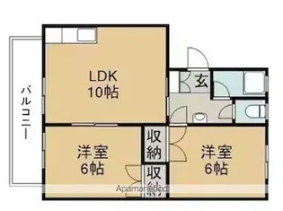 矢田マンション【2階】の間取り