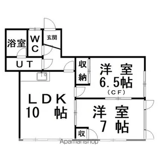 アルカーサル【2階】の間取り