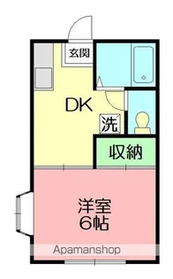 ファミーユISEHARA B棟【206号室】の間取り