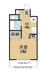 ダイアパレス二軒屋【401号室】の間取り