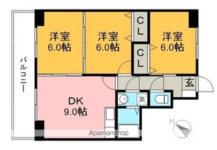 ロゼ3【9階】の間取り