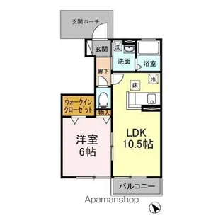 コンフォールダイワ【1階】の間取り