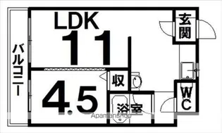 メゾン・ド・モアレ【1-C号室】の間取り