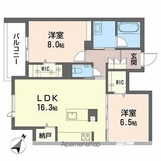 アンビエラ宝が丘【101号室】の間取り