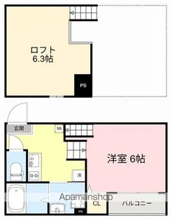 アリッサム東仙台【1階】の間取り
