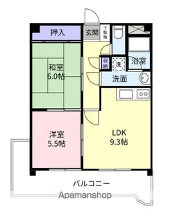 マンションベルエア【201号室】の間取り