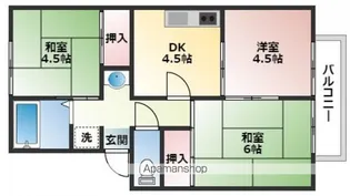 プレジール梶山【2階】の間取り