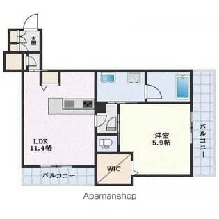 OLIVIER(オリヴィエ)【A201号室】の間取り