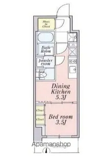 クレストコート本所吾妻橋【11階】の間取り