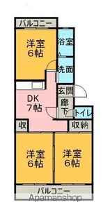 第3オレンジマンション【302号室】の間取り