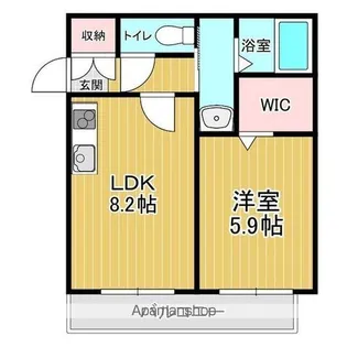 HY'S PARK千歳千代田町【101号室】の間取り