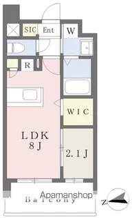 プラシオ箱崎駅前【606号室】の間取り